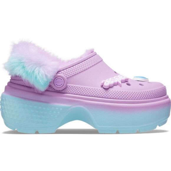 Crocs Aespa X Crocs Stomp‎ Lined Clog Women's Sandals Purple Size 9 NEW - Picture 4 of 11